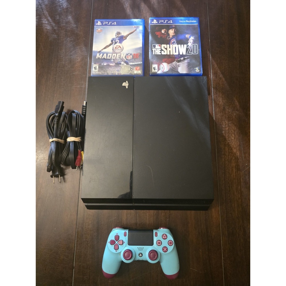 Sony PlayStation 4 (500 GB) HD Console Black Bundle Accesories TESTED!!